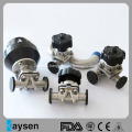 Sanitary Pneumatic Operated Diaphragm Valves with Clamp Ends